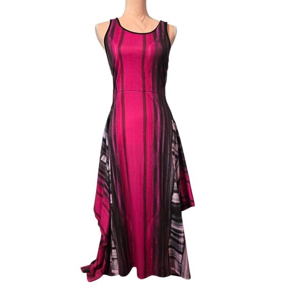 Buffalo David Bitton Cutout Asymetrical Handkerchief Hem Maxi Dress - Picture 1 of 4